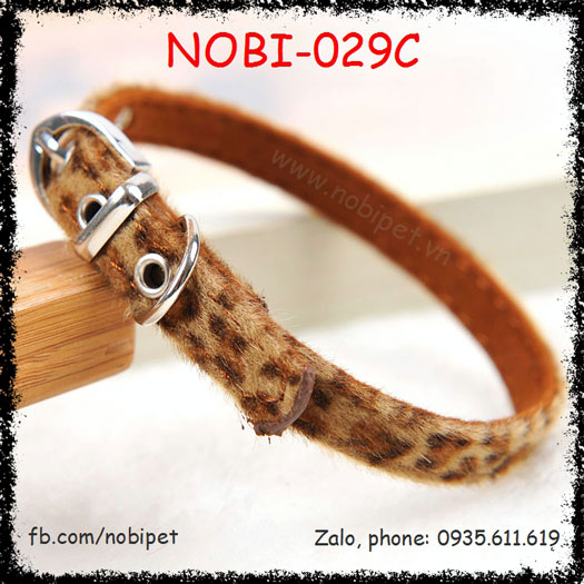 Vòng Đeo Cổ Leopard Thời Trang Cho Chó Nobi-029C
