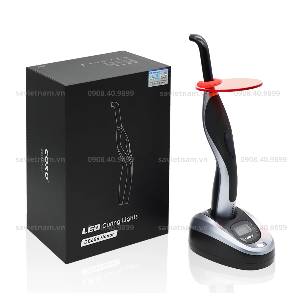 ĐÈN TRÁM QUANG TRÙNG HỢP COXO BD686 HONOR: LED Phổ Rộng, phát hiện sâu răng