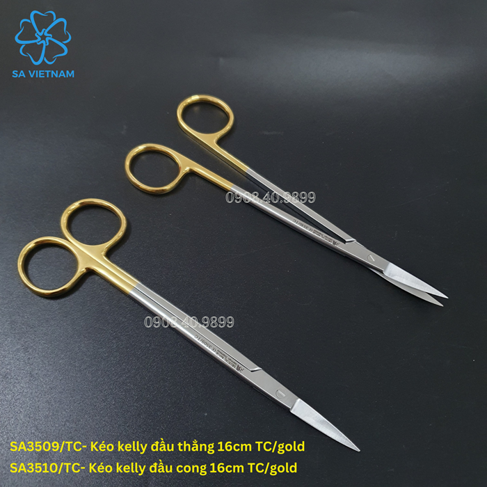 Dụng cụ nha chu, phẫu thuật SA Medical - Kéo y tế, kép phẫu thuật, kéo kelly