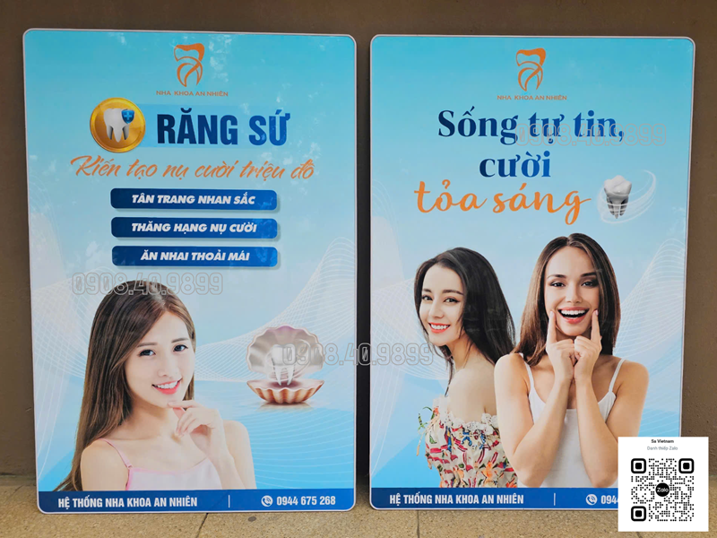 Tranh nha khoa chủ đề Răng sứ thẩm mỹ