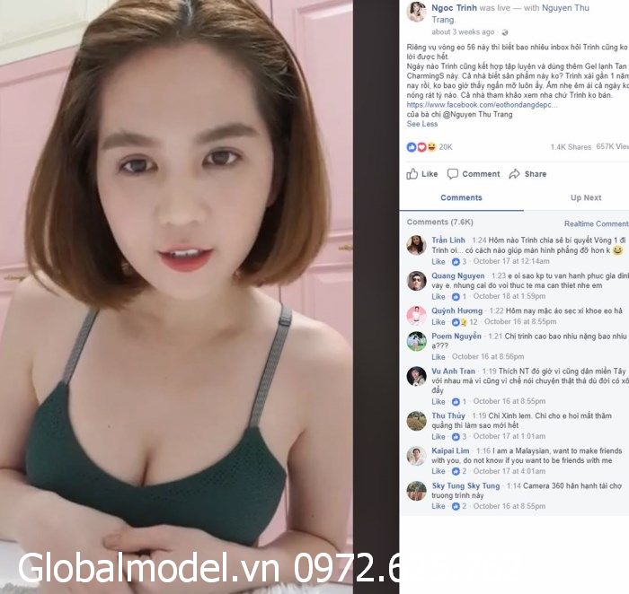 Dịch vụ livestream, cho thuê kol model livestream