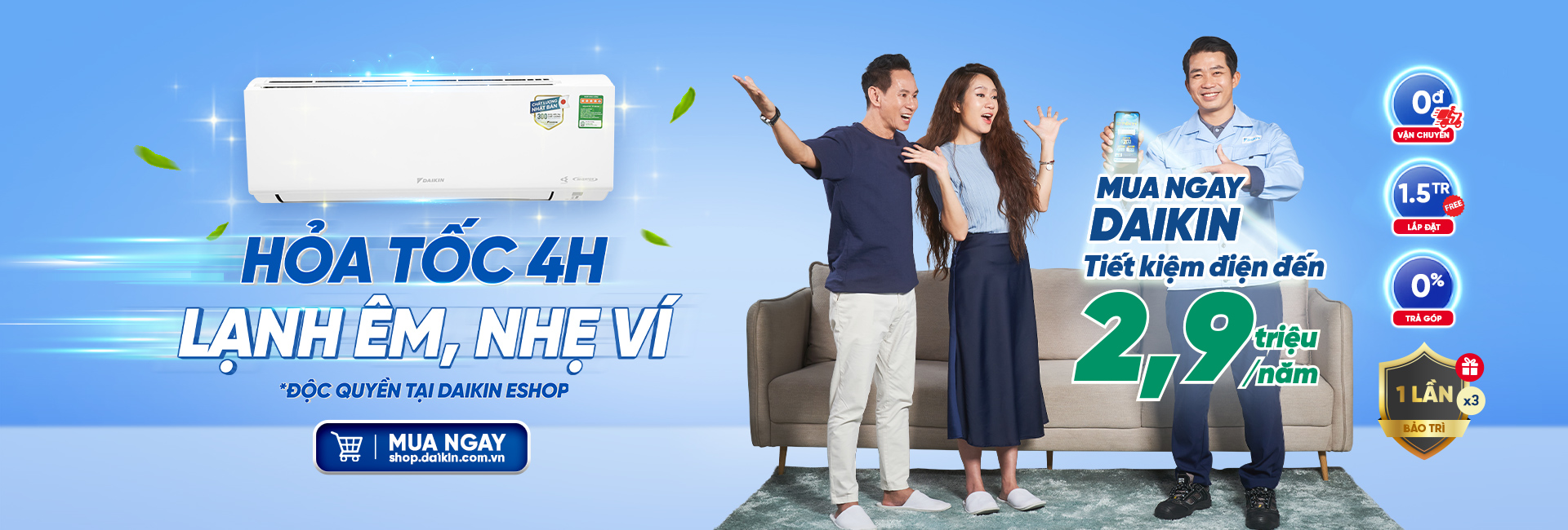 HỎA TỐC 4H - LẠNH ÊM NHẸ VÍ