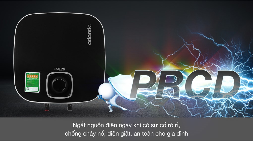 Bình Nóng Lạnh Atlantic 15 lít 2500W NANTO PLUS SWH 15A M-N2