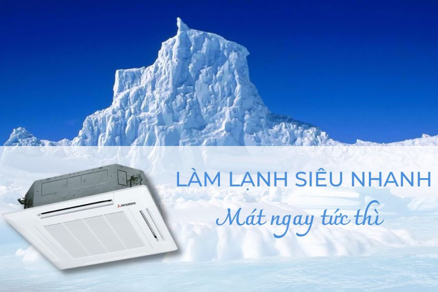 Điều Hòa Âm Trần Mitsubishi 48000Btu 2 Chiều Inverter FDT140VH/FDC140VNA