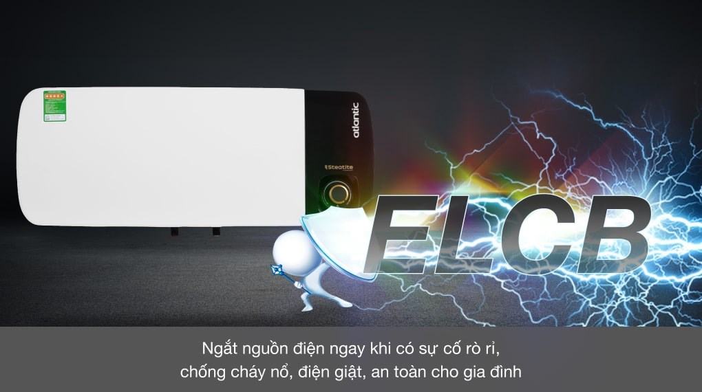 Bình Nóng Lạnh Atlantic 20 lít 2500W Neo Max SWH 20H M-2