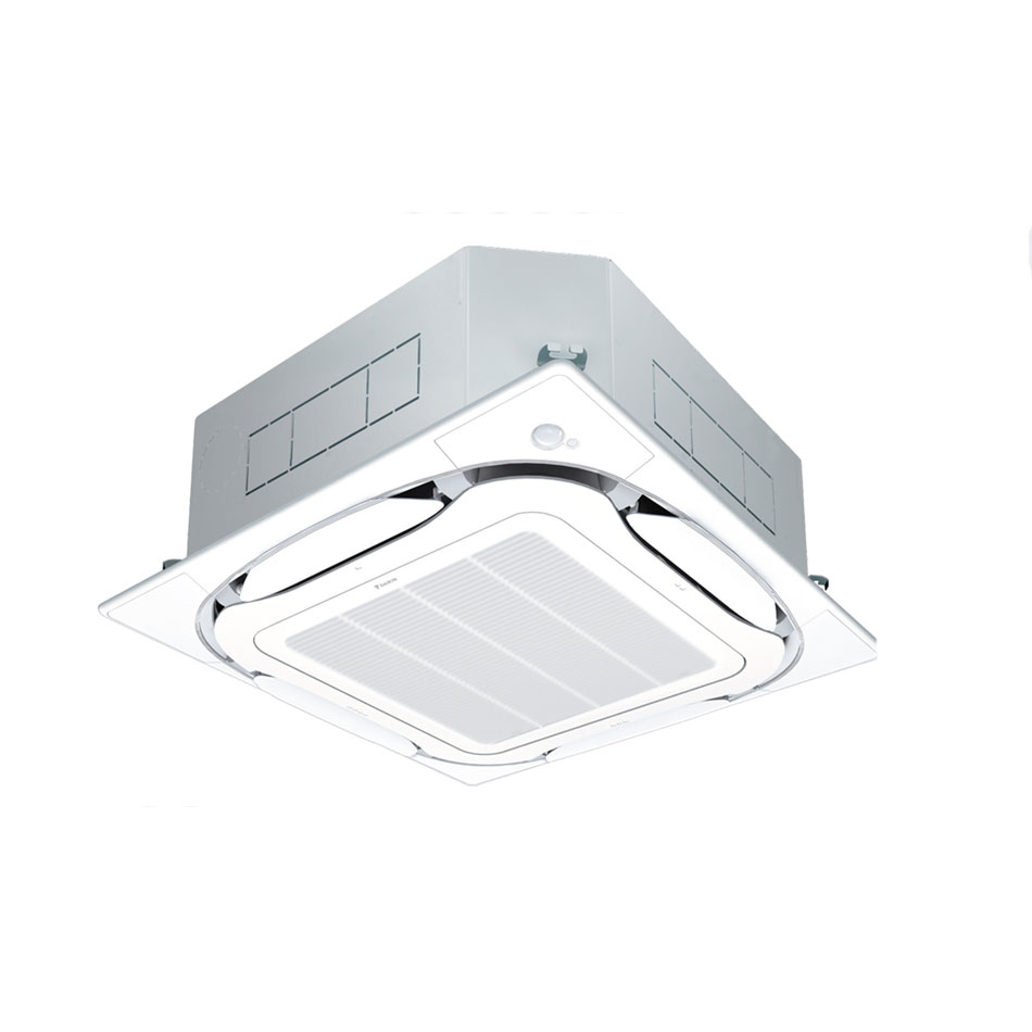 Điều hòa Daikin Âm trần Cassette, 13000BTU, 1 chiều, điều khiển dây, gas R410A. Model: FCNQ13MV1/RNQ13MV1