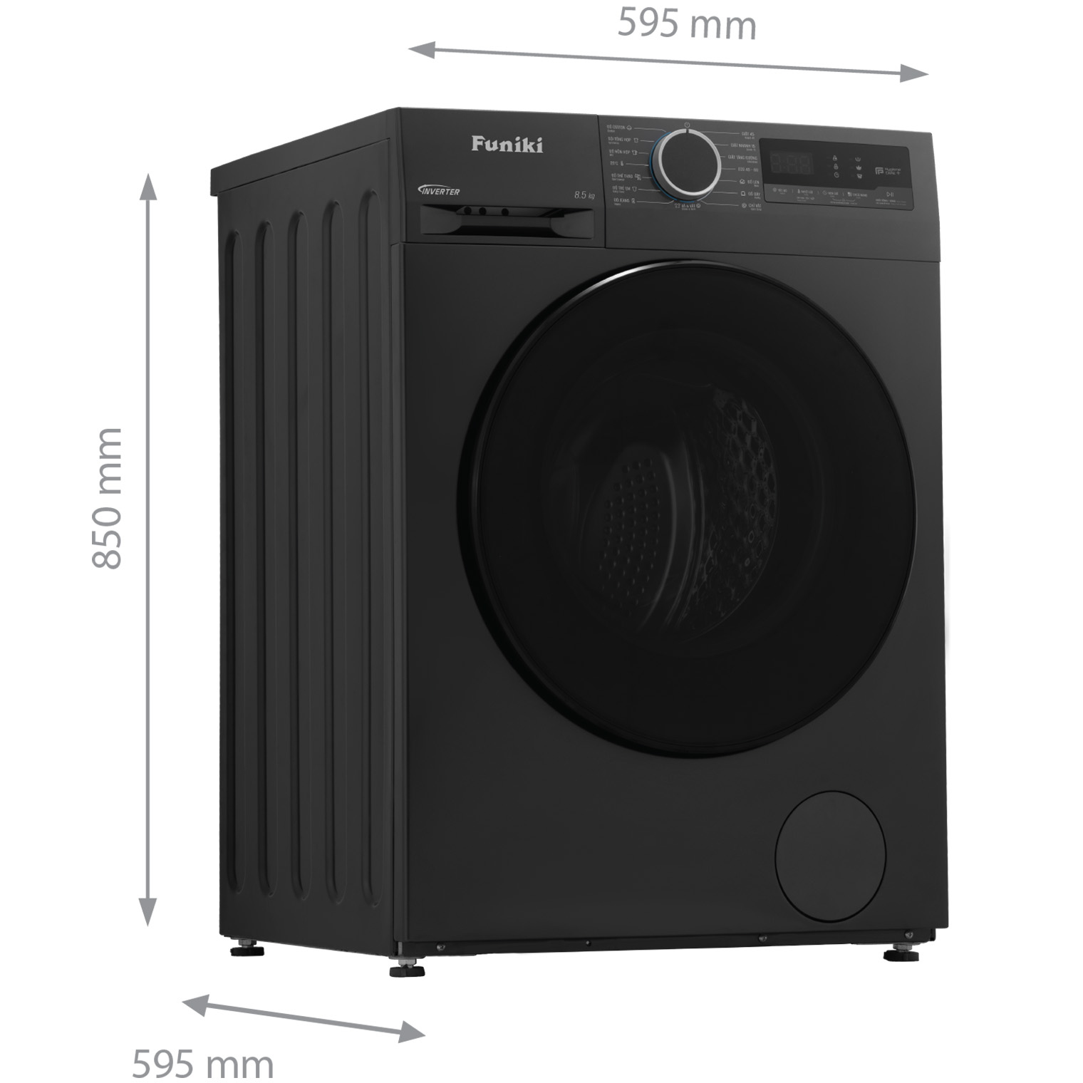 Máy giặt cửa trước Funiki HWM F8125ADG