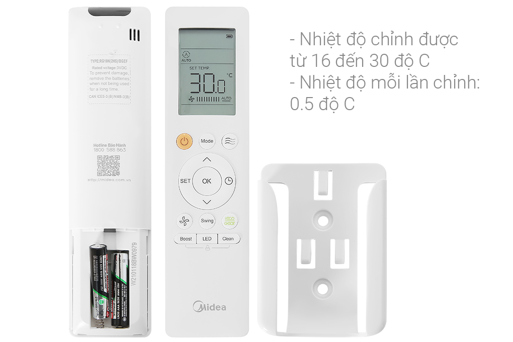 Điều Hòa Midea 9000Btu 2 Chiều Inverter MSMTII-10HRFN8