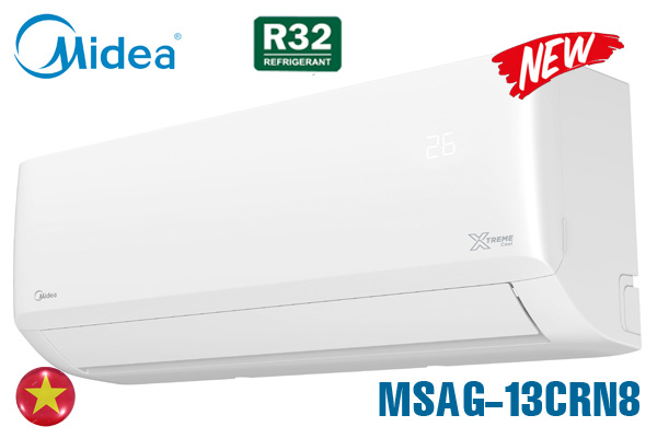 Điều Hòa Midea 12000Btu 1 Chiều MSAG-13CRN8 Gas R32