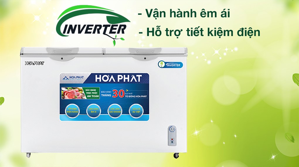 Tủ đông Hòa Phát Inverter 271 lít HCFI 656S2Đ2