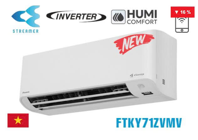 Điều hòa Daikin 24000BTU inverter 1 chiều FTKY71ZVMV