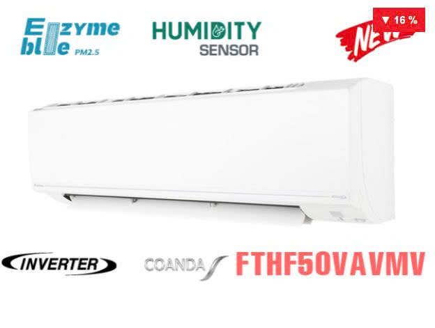 Điều hòa Daikin 2 chiều 18000BTU inverter gas R32 FTHF50VAVMV