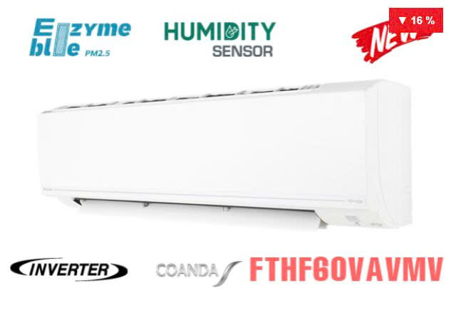 Điều hòa Daikin 2 chiều 21000BTU inverter gas R32 FTHF60VAVMV