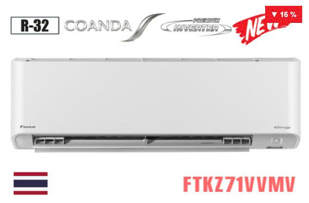 Điều hòa Daikin 1 chiều 24000BTU inverter FTKZ71VVMV