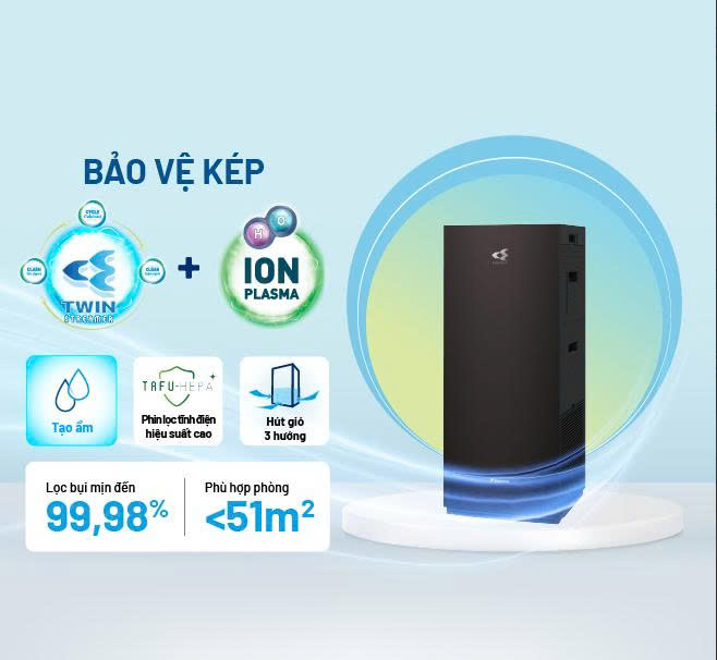 Máy lọc không khí và tạo ẩm Daikin MCK70ZVM7-T