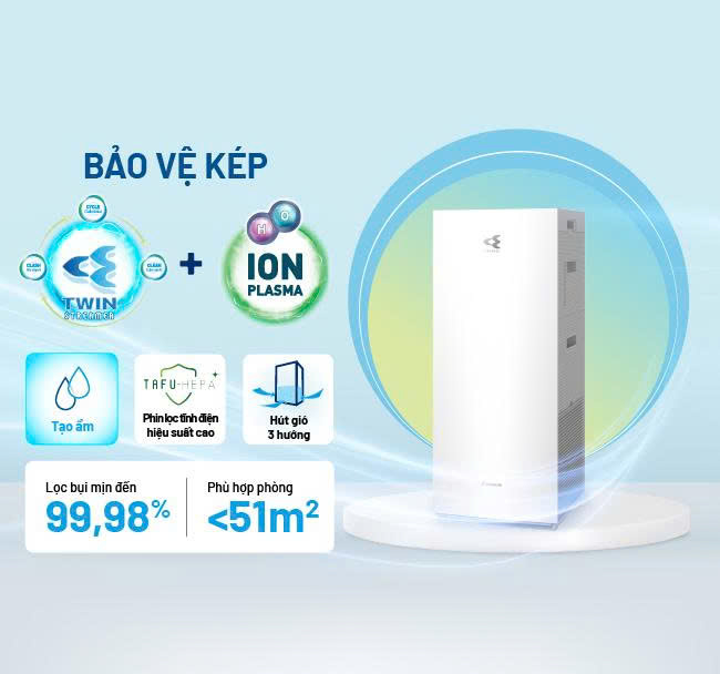 Máy lọc không khí và tạo ẩm Daikin MCK70ZVM7-W