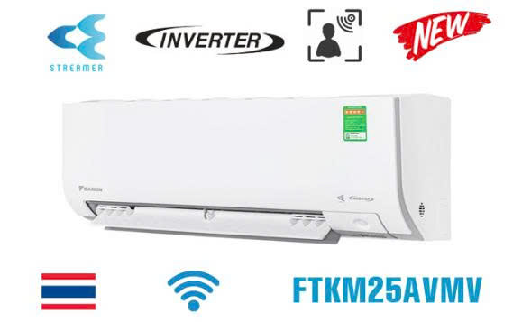 Điều hòa Daikin 9000BTU 1 chiều, inverter. Model: FTKM25AVMV
