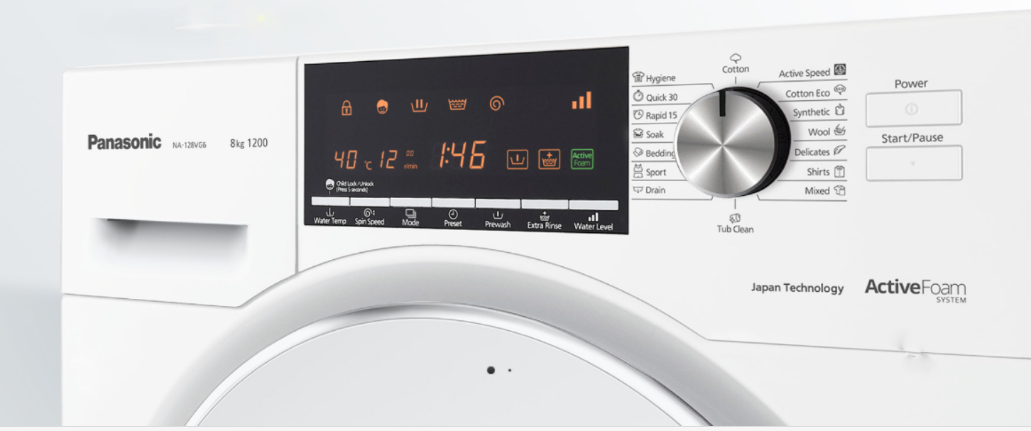 Máy giặt Panasonic 8 kg NA-128VG6WVT
