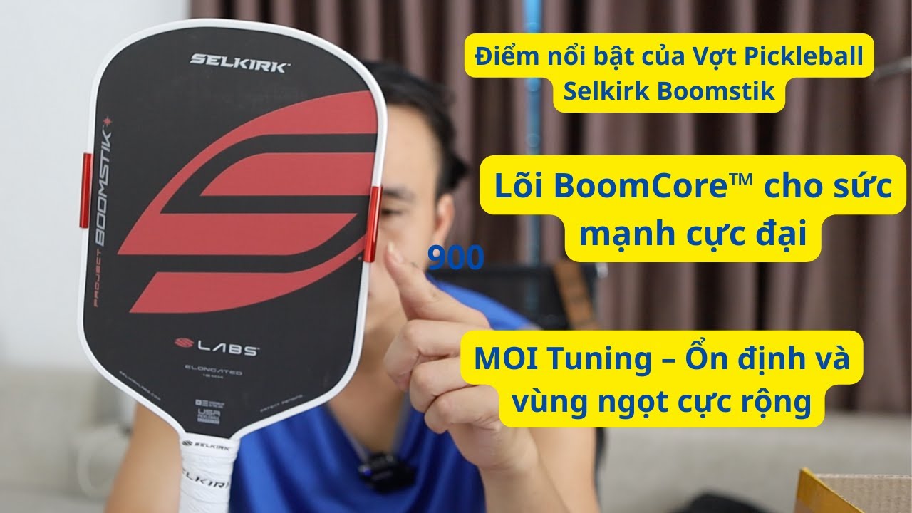 Review chi tiết – Điểm nổi bật của Vợt Pickleball Selkirk Boomstik