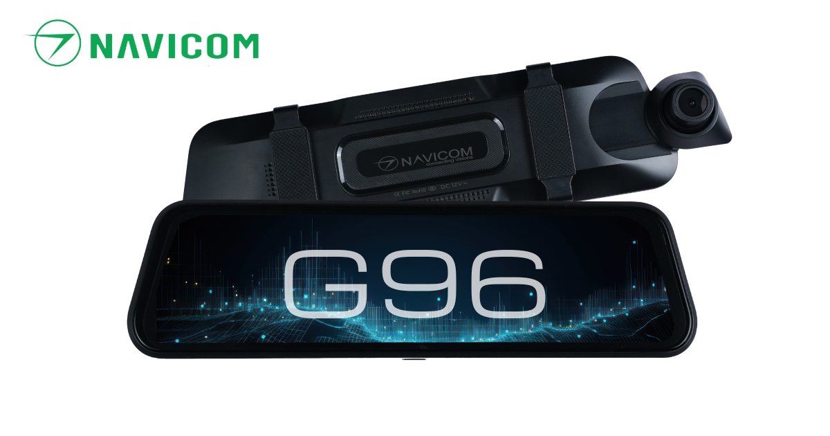 Camera hành trình gương ô tô NAVICOM G96 - 4K, Kết nối Wifi, GPS