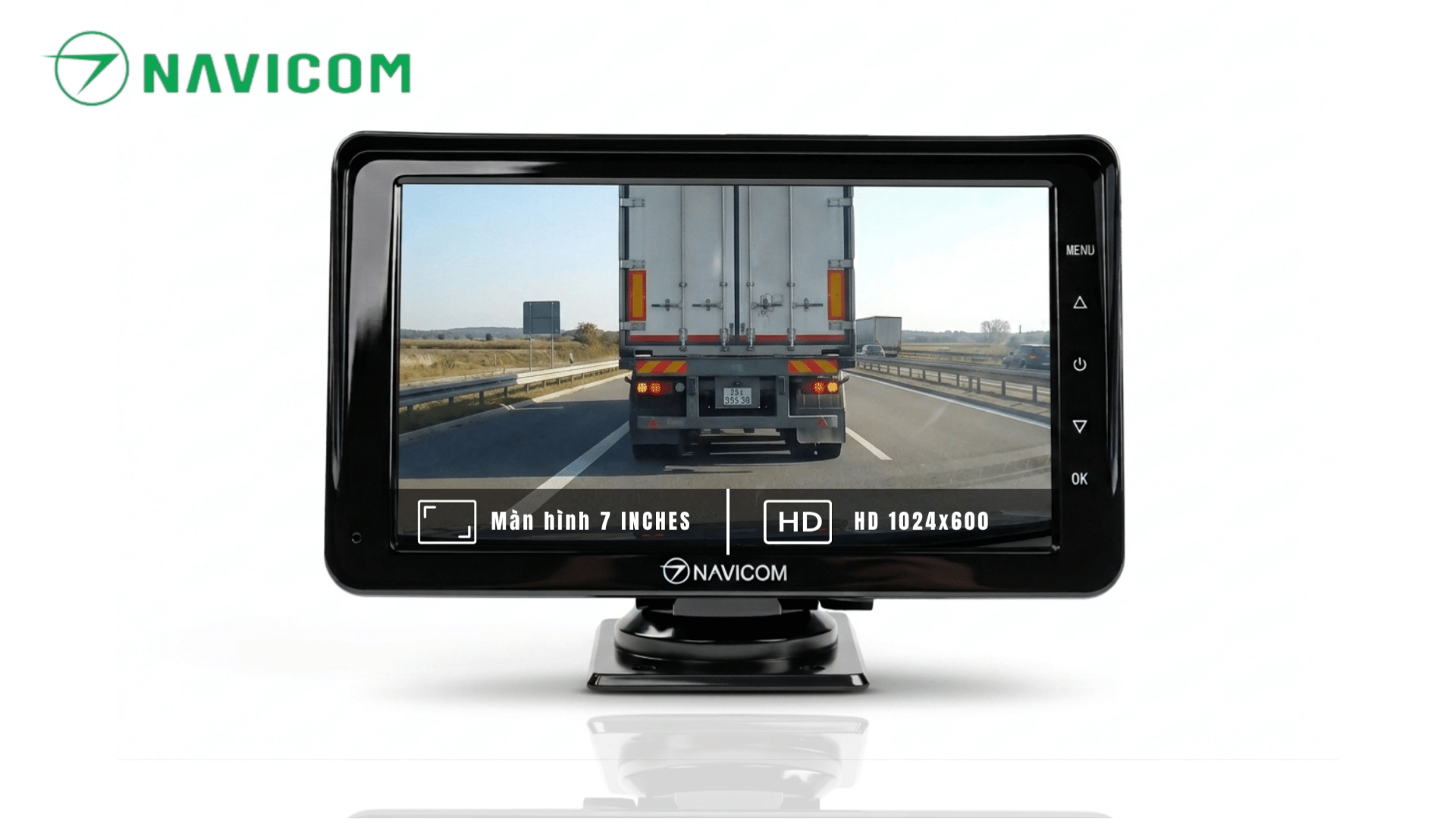 Hệ thống camera hành trình kết hợp cảm biến lùi chuyên dụng cho xe tải, xe bus, xe cỡ lớn: GT7-S4C1