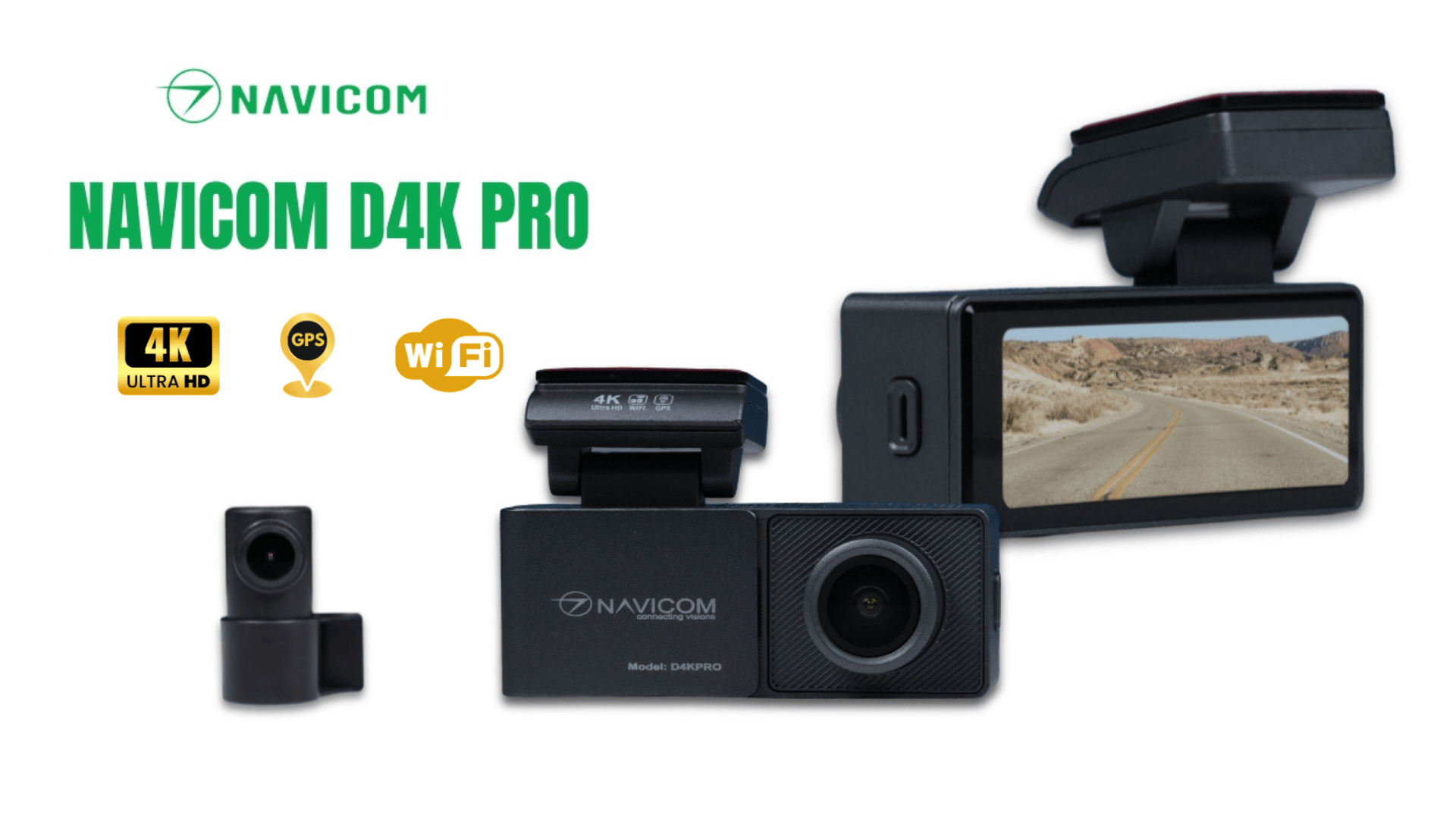 Camera hành trình trước sau 4K Navicom D4KPRO