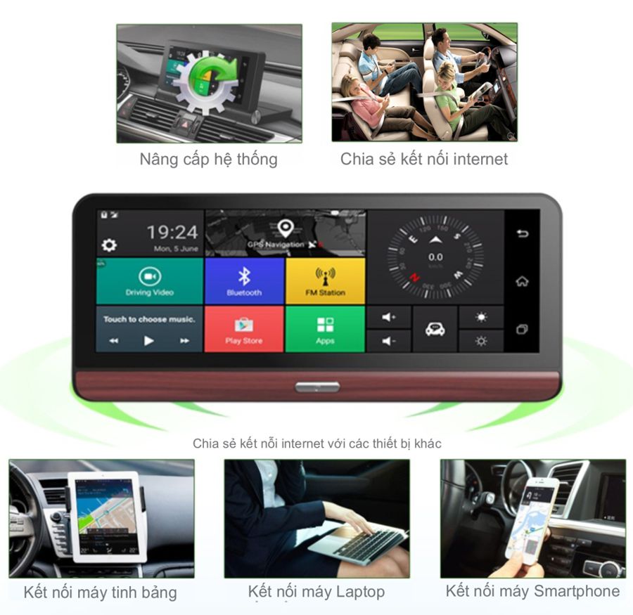 Camera hành trình thông minh wifi 4g navicom n98 plus camera hành trình wifi