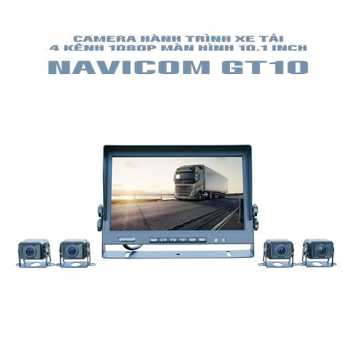 Camera hành trình xe tải 4 kênh màn hình 10 inch Navicom GT10