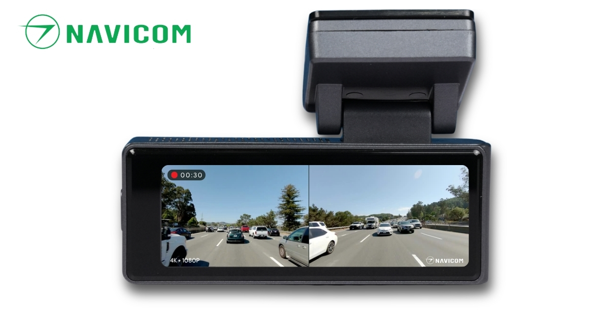 Camera hành trình NAVICOM D4K Pro - Ghi hình 4K, Kết nối Wifi & GPS, Hỗ trợ trông xe 24/24