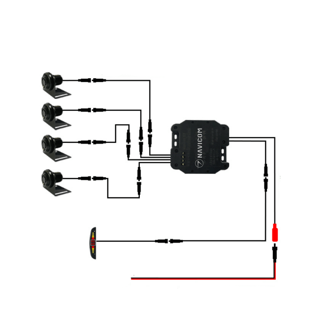Hệ thống cảm biến lùi xe tải NAVICOM S40