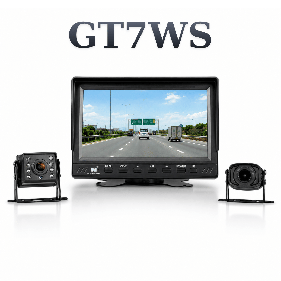 CAMERA HÀNH TRÌNH / MÀN HÌNH GIÁM SÁT NAVICOM GT7WS - 2 KÊNH 2K, TÍCH HỢP WIFI & GPS