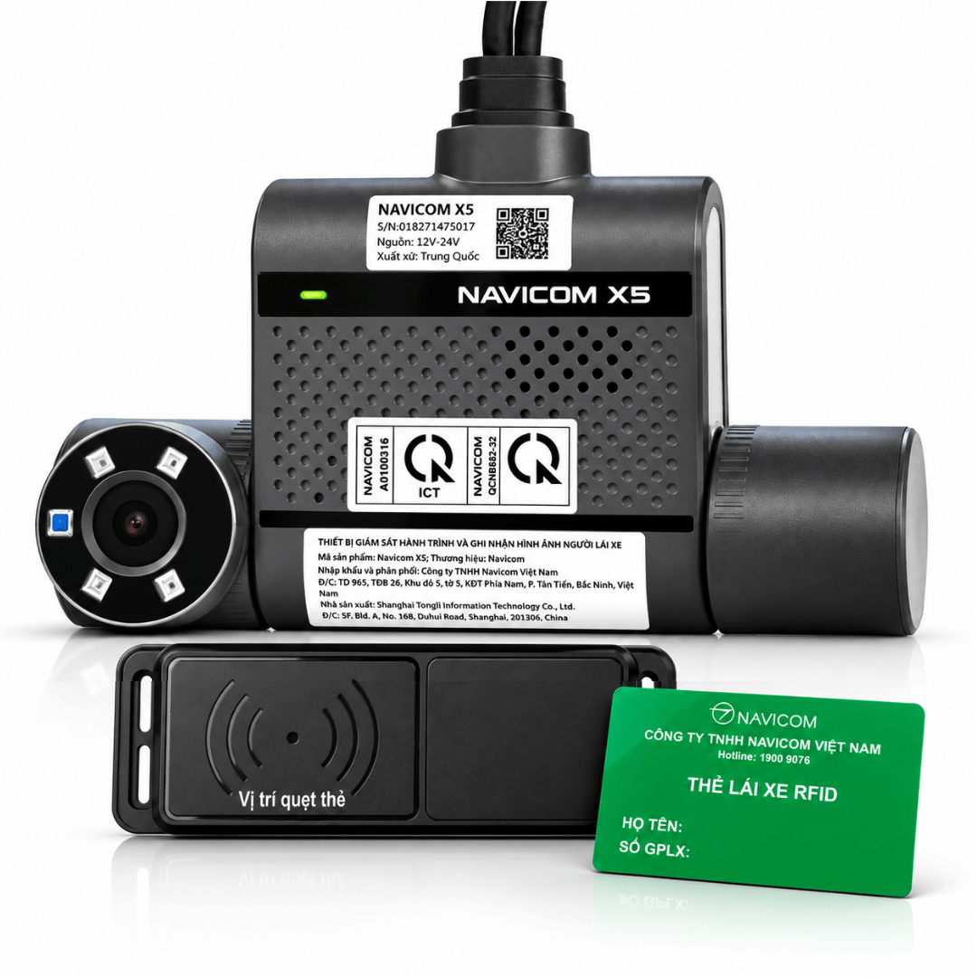 Thiết bị giám sát hành trình và ghi nhận hình ảnh người lái xe Navicom X5