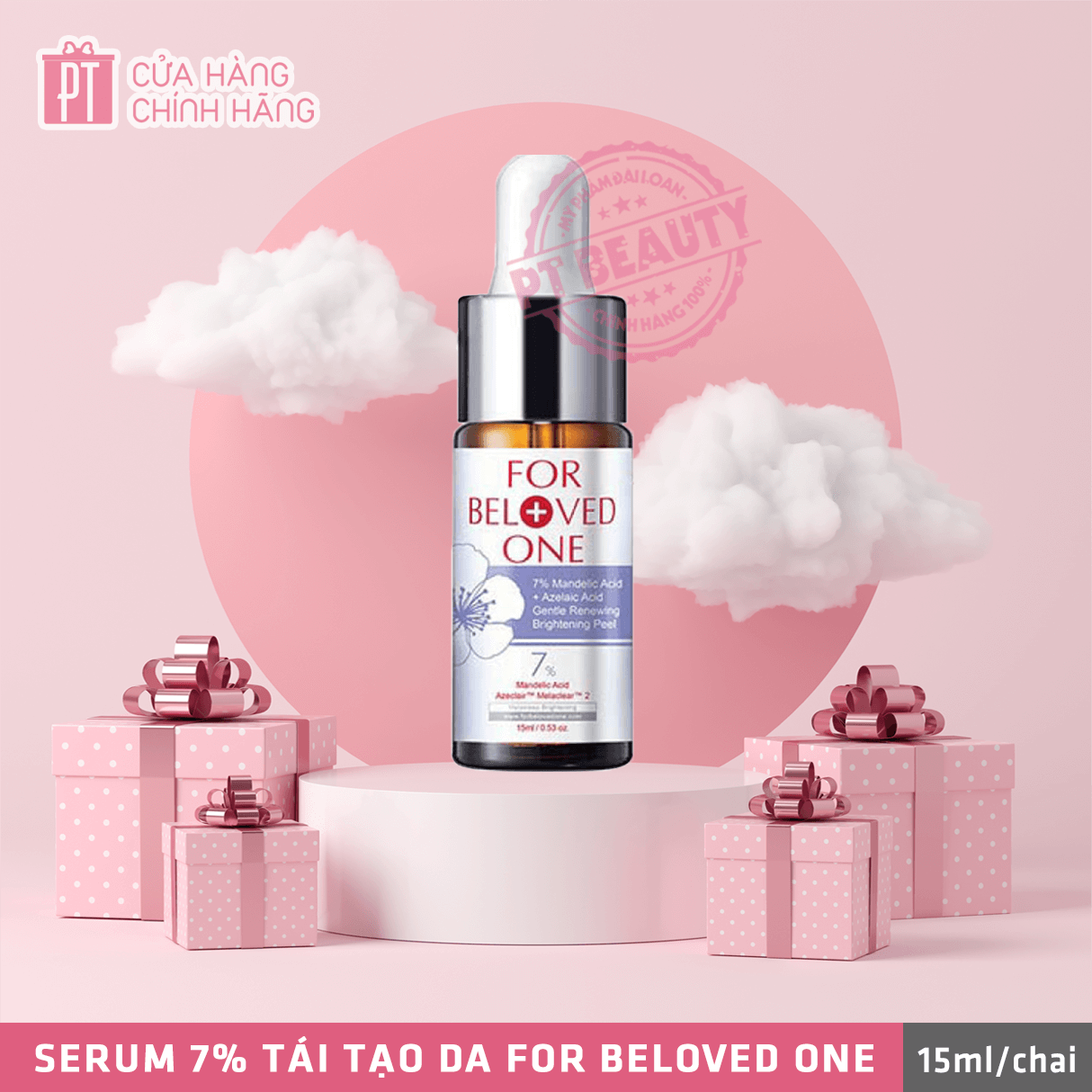 Serum giúp tái tạo da For Beloved One Mandelic Acid 7% 15ml