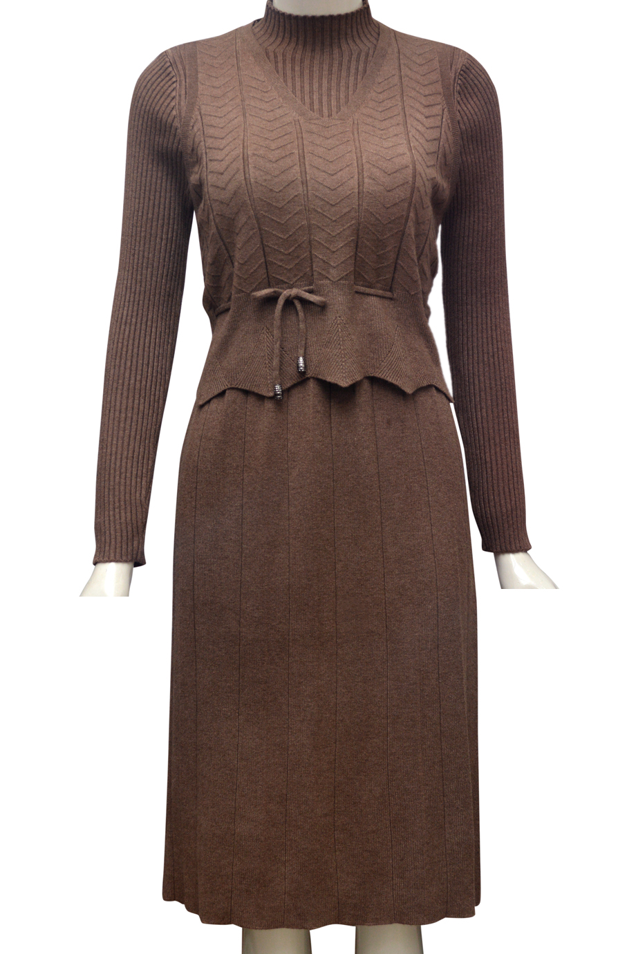 Váy len căp thời trang ELMI cao cấp màu nâu EV46-2