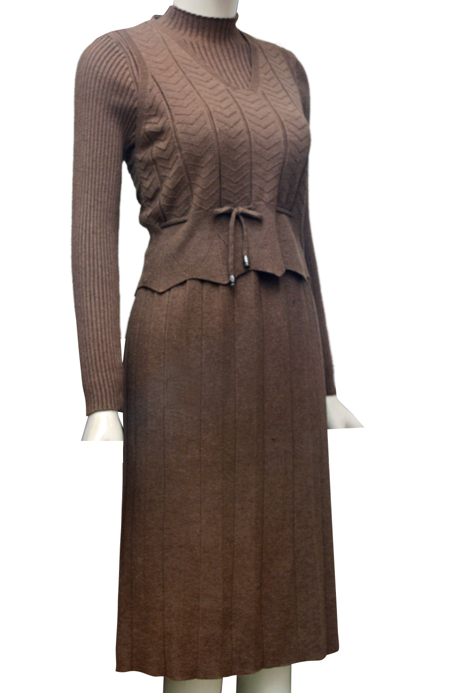 Váy len căp thời trang ELMI cao cấp màu nâu EV46-2