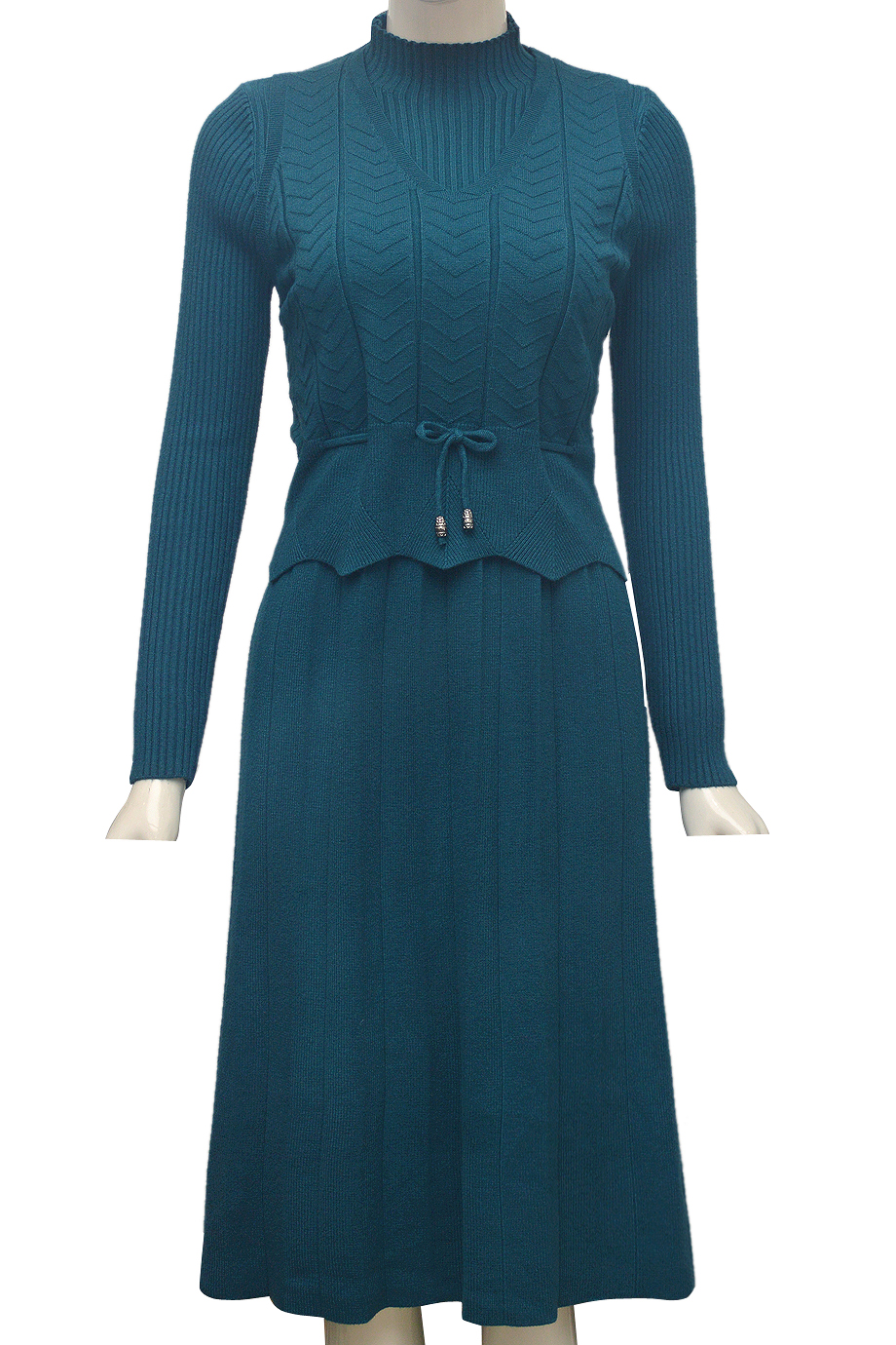 Mẫu đầm xòe xếp ly vạt lệch màu xanh thời trang cho nàng công sở TV1523 |  Váy hàng ngày, Trang phục các sao, Thời trang