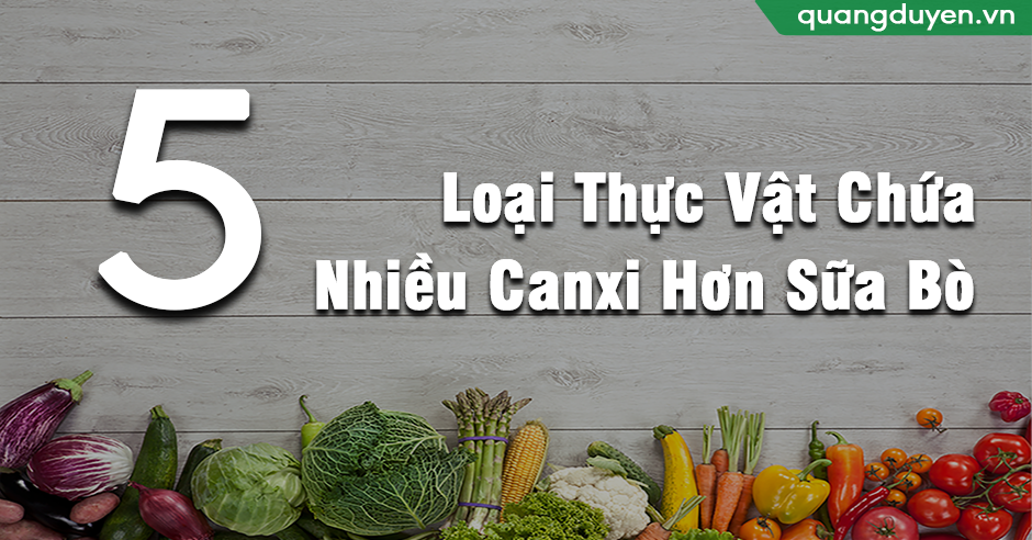 5 Loại Thực Vật Chứa Nhiều Canxi Hơn Sữa Bò