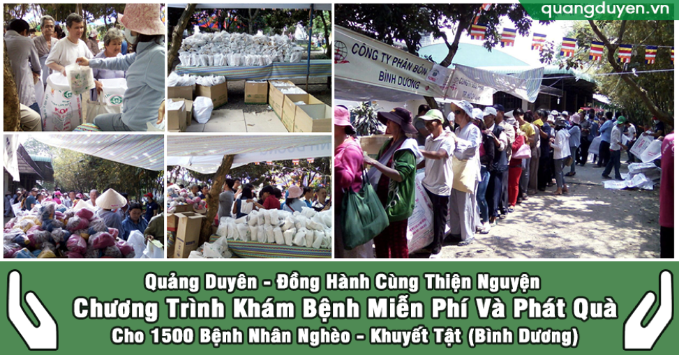 Quảng Duyên - Đồng Hành Cùng Thiện Nguyện - Chương Trình Khám Bệnh Miễn Phí Và Phát Quà Cho 1500 Người Khuyết Tật, Bệnh Nhân Nghèo Tại PKĐK Từ Thiện Long Bửu – Bình Dương