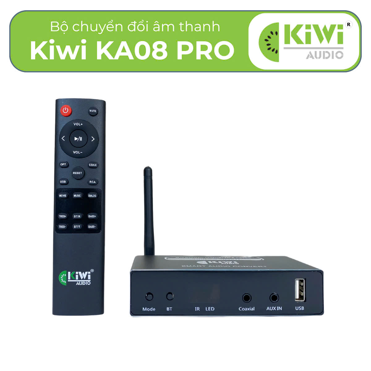 Bộ chuyển đổi âm thanh quang học Kiwi KA08 PRO | Vinakara.com