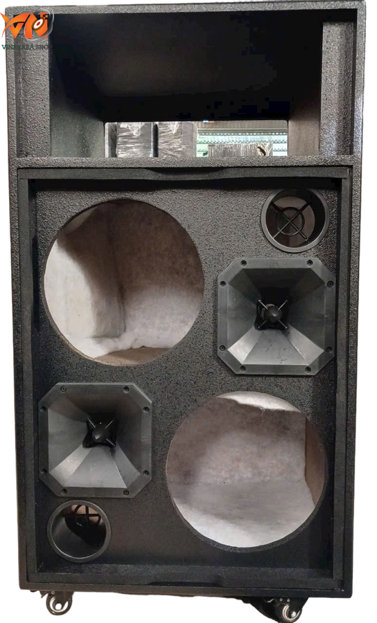 Vỏ thùng loa kéo điện 3 tấc đôi kiểu đứng, VLKD-302 KT 52x45x98cm ...