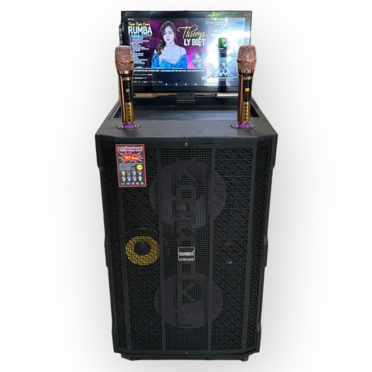 Loa kéo màn hình Soundbox 2300M , 3 tấc đôi ,màn hình 21 inch,công ...