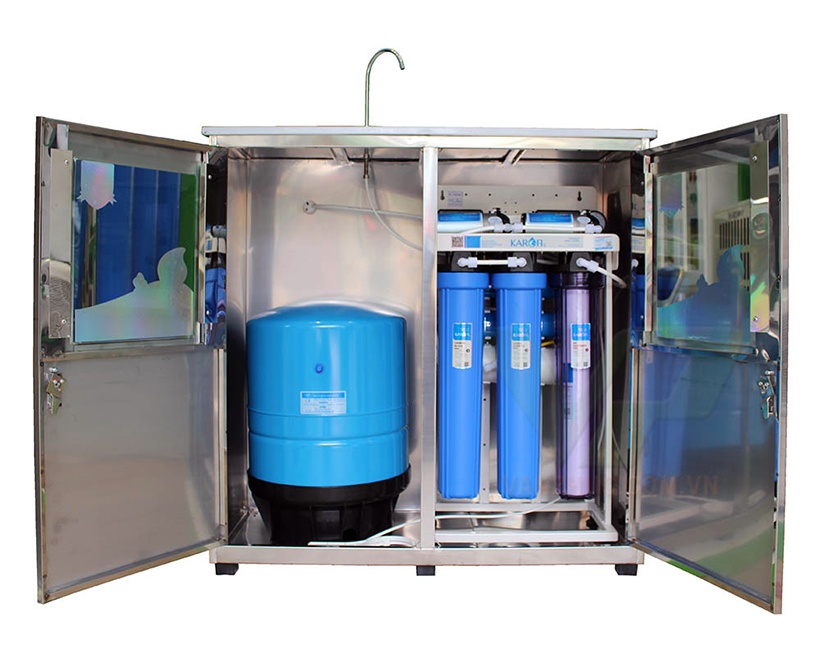 Máy lọc nước bán công nghiệp Karofi KB30 30L/h, có tủ