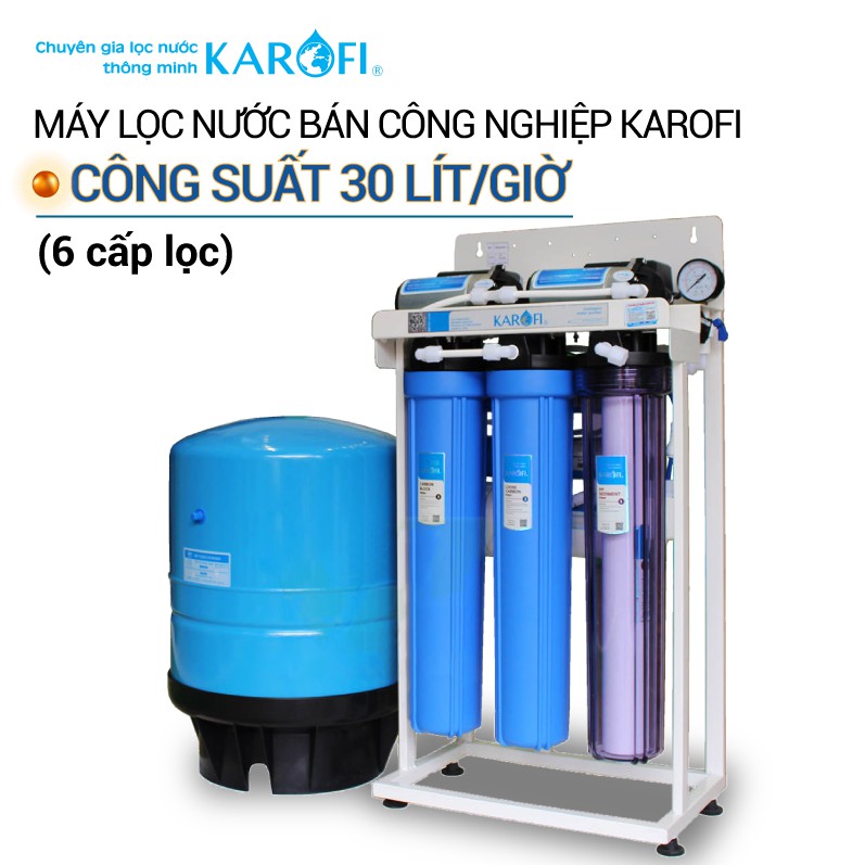 Máy lọc nước bán công nghiệp Karofi KB30 30L/h, có tủ