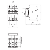 Aptomat MCB 3P 32A 40A 6kA Panasonic