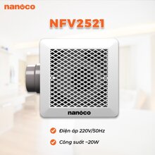 Quạt Hút Trần Lồng Sóc Nanoco NFV2521