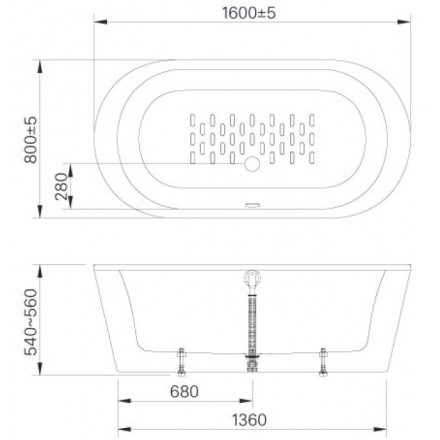 Bồn Tắm Inax BF-1656V Lập Thể 1.6M