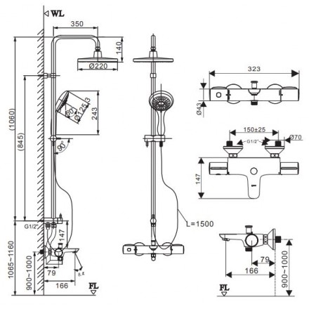 Sen Cây Nhiệt Độ Inax BFV-3415T-8C