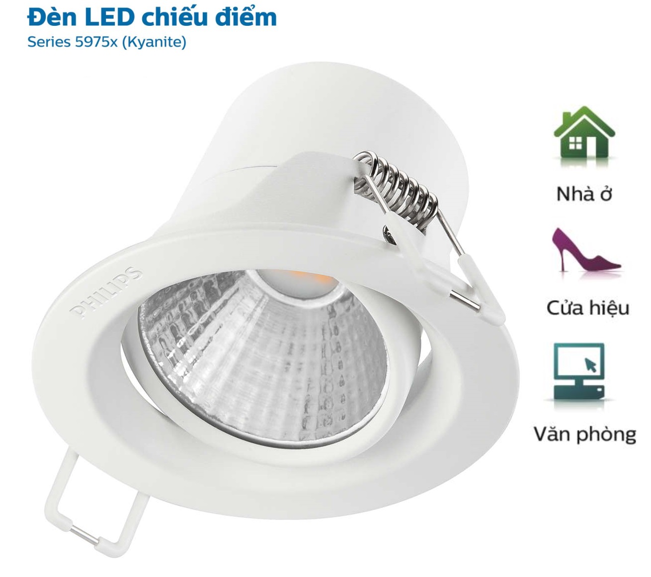 Đèn Led Chiếu Điểm 3W Philips 59751 Kyanite