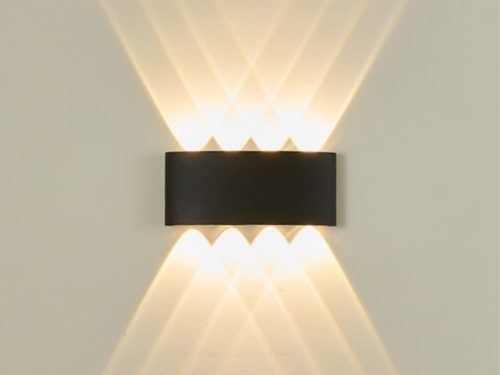 Đèn Hắt Tường 2 đầu Led 8 mắt ( Đen)