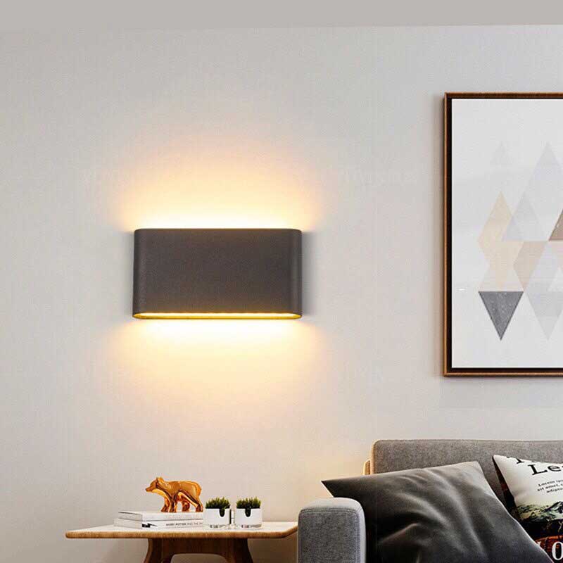 Đèn Tường Ngoài Trời Led 12W ( Đen)